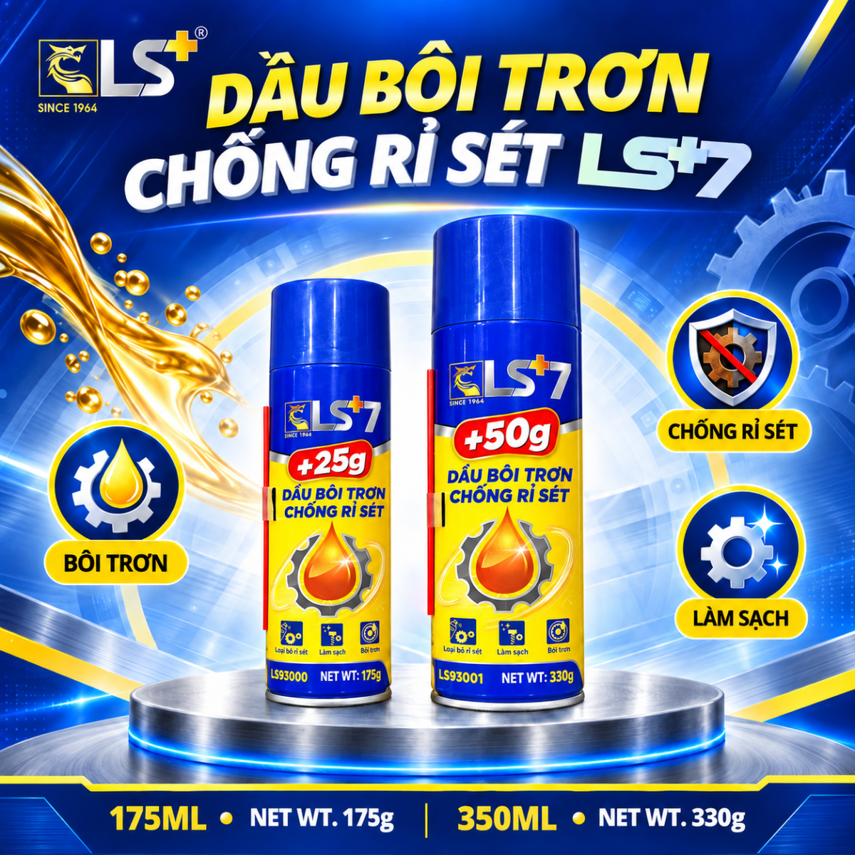 Dầu bôi trơn chống rỉ sét LS+7