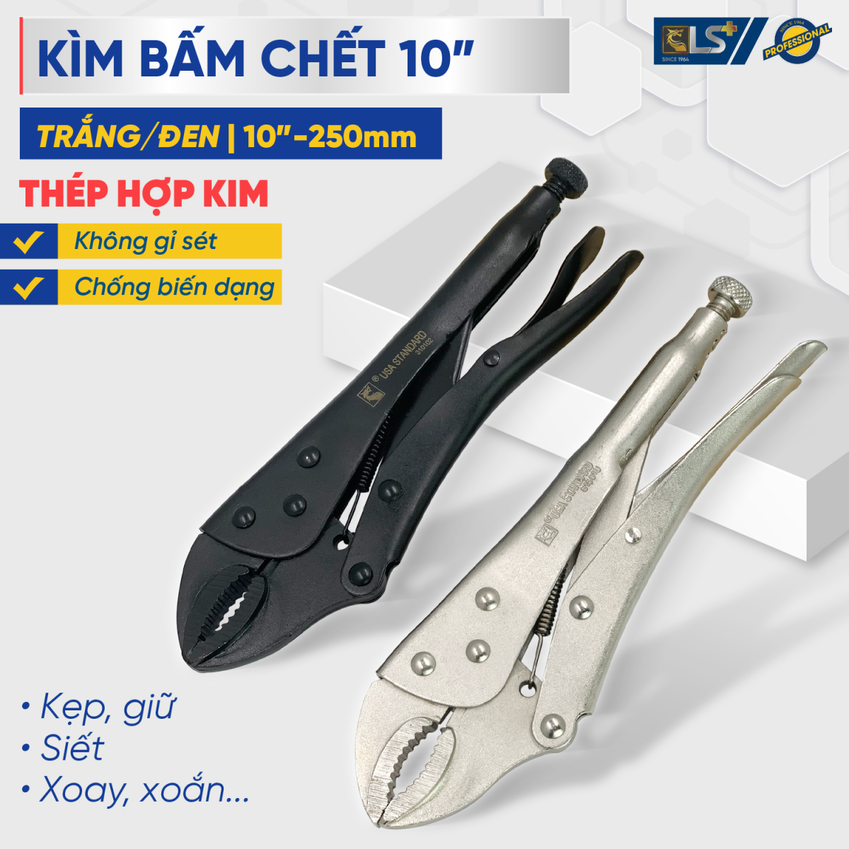 Kìm bấm chết 10 inch LS+