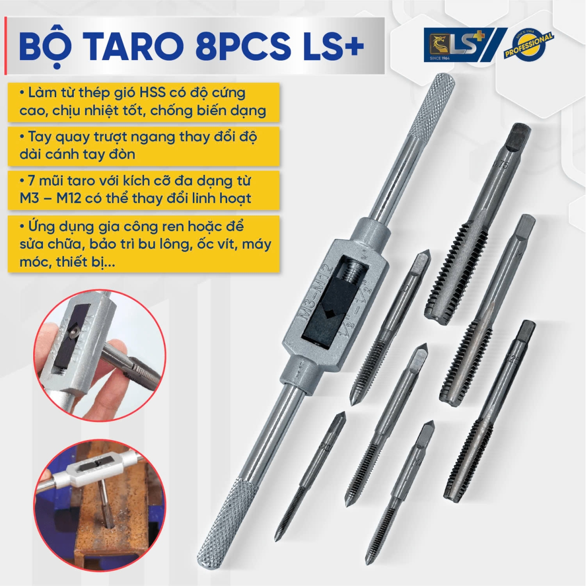 Bộ taro 8pcs LS+