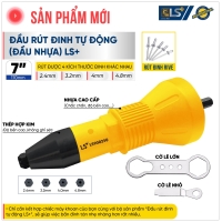 Đầu rút rive tự động (đầu nhựa) LS+