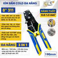 Kìm bấm cold đa năng 8" 311 LS+
