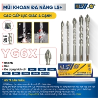 Mũi khoan đa năng cao cấp lục giác 4 cạnh LS+