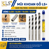 Mũi khoan gỗ đuôi trụ tròn LS+