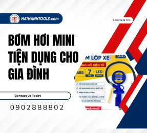 Bơm hơi mini tiện dụng cho gia đình