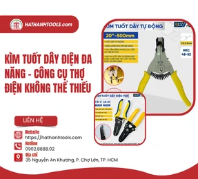 Kìm Tuốt Dây Điện Đa Năng - Công Cụ Thợ Điện Không Thể Thiếu 