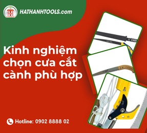 Kinh nghiệm chọn cưa cắt cành phù hợp