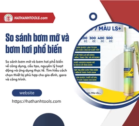 So sánh bơm mỡ và bơm hơi phổ biến