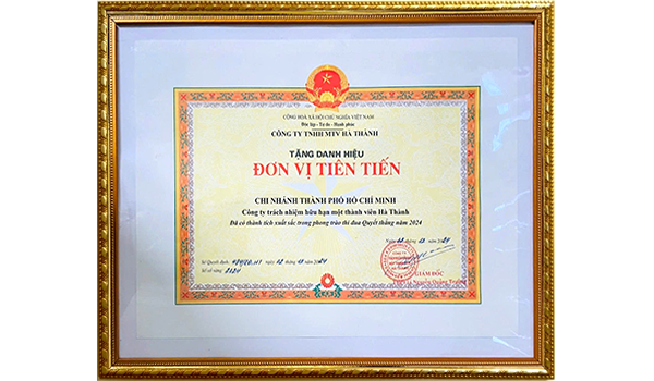 DANH HIỆU ĐƠN VỊ TIÊN TIẾN
