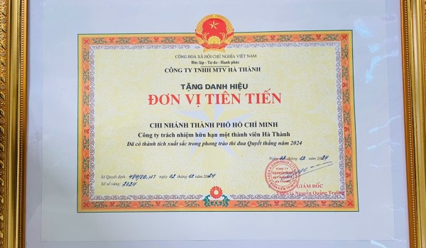 DANH HIỆU ĐƠN VỊ TIÊN TIẾN