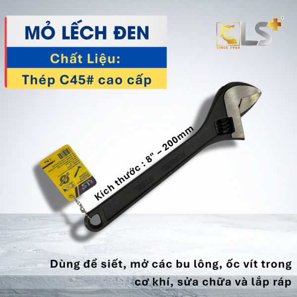 Mỏ lết đen cao cấp LS+