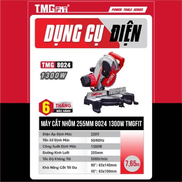 Máy cắt nhôm 255mm 1300W 8024 