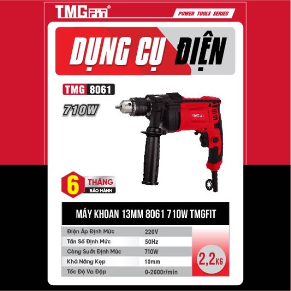 Máy khoan 13mm TMGFIT 8061