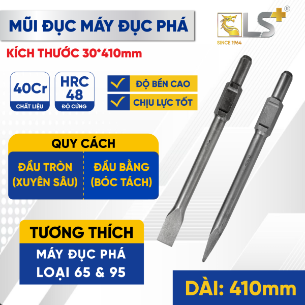 Mũi đục máy đục phá LS+ 
