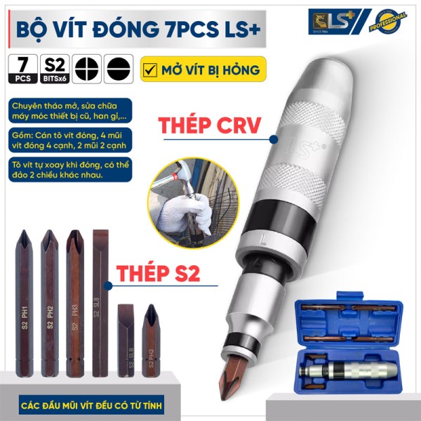 Bộ vít đóng 7pcs LS+