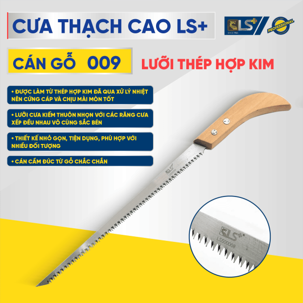 Cưa thạch cao cán gỗ 009 LS+ 