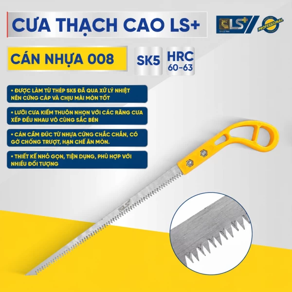 Cưa thạch cao cán nhựa 008 LS+