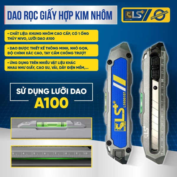Dao rọc giấy hợp kim nhôm LS+ 