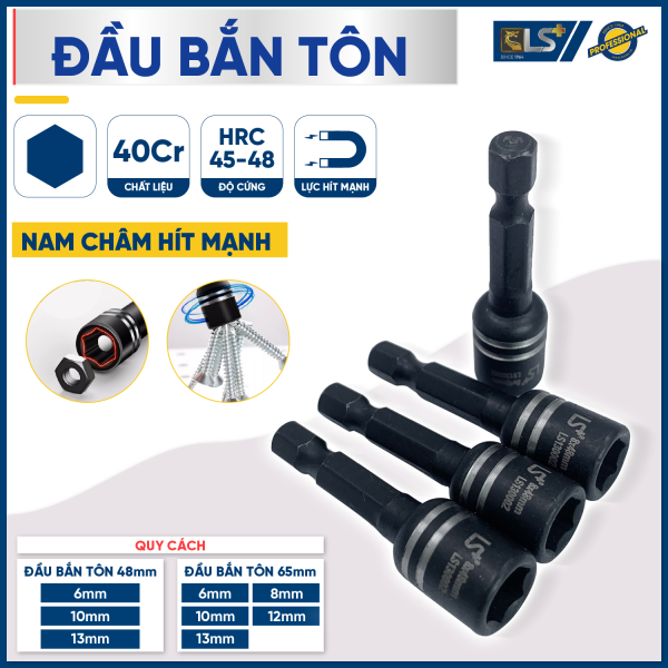 Đầu bắn tôn 65mm vỉ 10 LS+