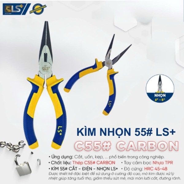 Kìm 55# nhọn LS+