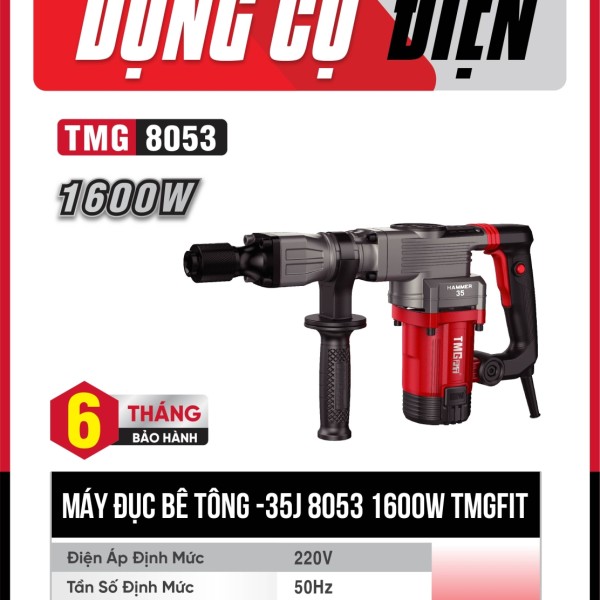 Máy đục bê tông 17mm 1600W 8053