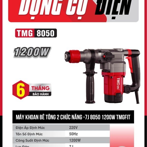 Máy khoan búa 2 chức năng 28mm 1200W 8050