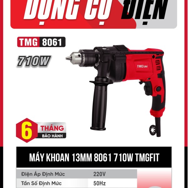 Máy Khoan Động Lực 13mm 710W 8061