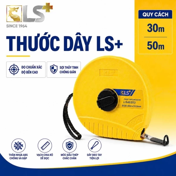 Thước dây 30m - 50m LS+ 