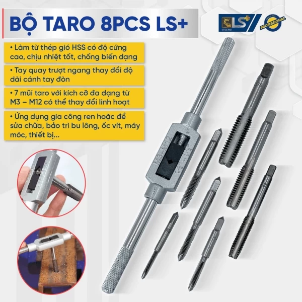 Bộ taro 8pcs LS+