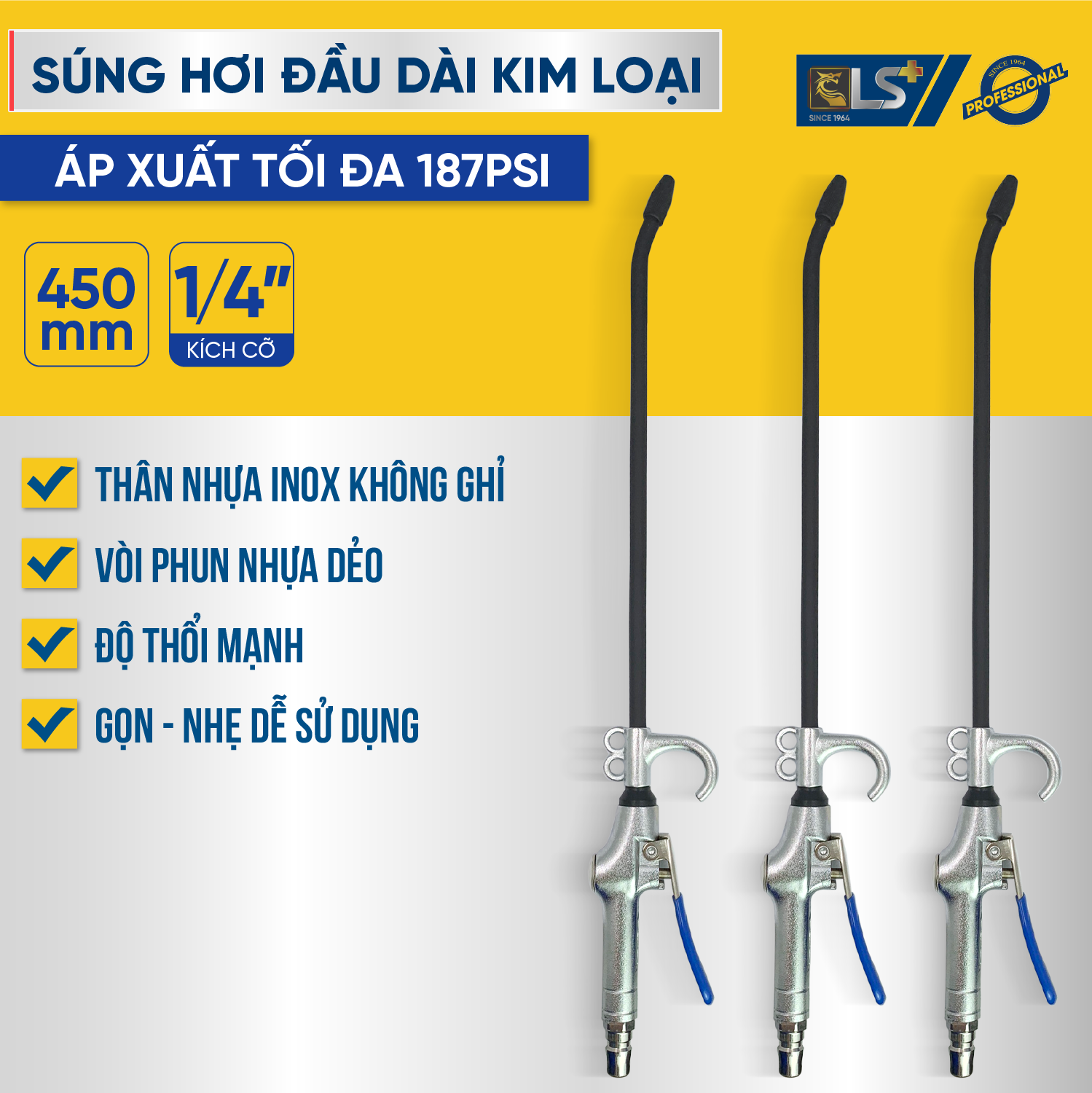 Súng hơi kim loại cao cấp LS+