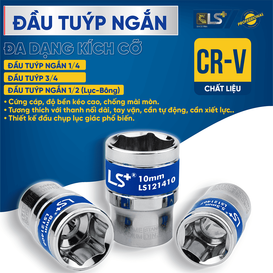 Đầu tuýp 3/4 LS+