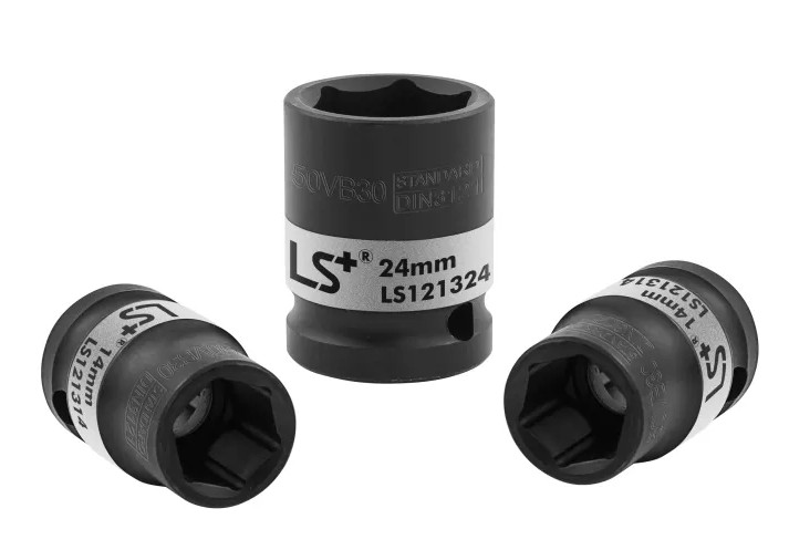 Đầu tuýp ngắn đen 1/2 LS+