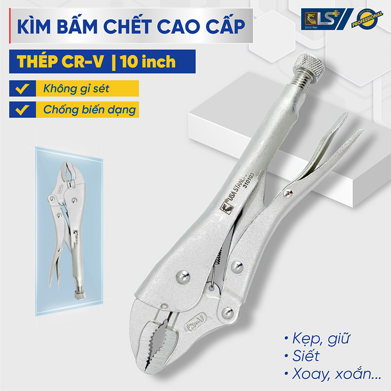 Kìm Bấm Chết Cao Cấp CRV 10 inch LS+ 