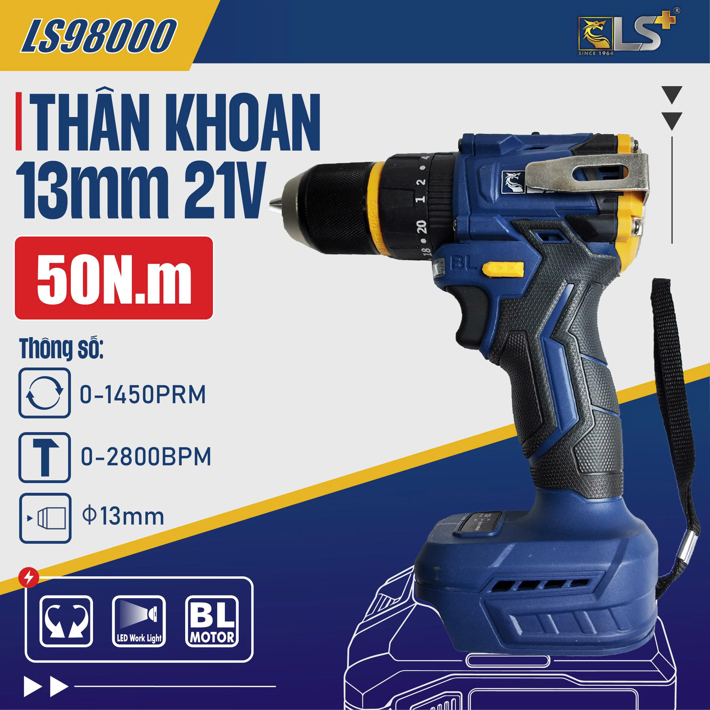 Thân máy pin LS+ 21V
