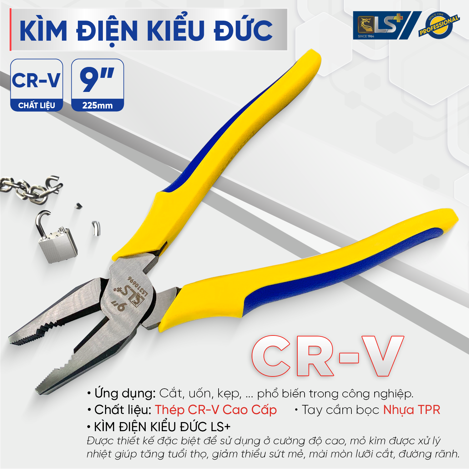 Kìm Điện Kiểu Đức LS+