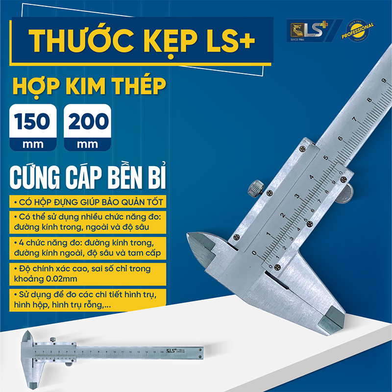 Thước Kẹp Hợp Kim Thép LS+