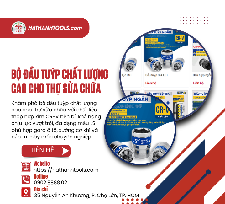 Bộ đầu tuýp chất lượng cao cho thợ sửa chữa
