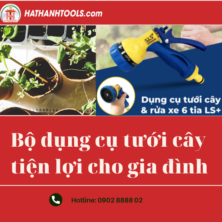 Bộ Dụng Cụ Tưới Cây Tiện Lợi Cho Gia Đình – Giải Pháp Chăm Sóc Khu Vườn Hiệu Quả, Tiết Kiệm Thời Gian