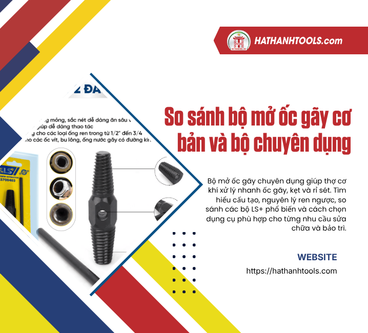 So sánh bộ mở ốc gãy cơ bản và bộ chuyên dụng