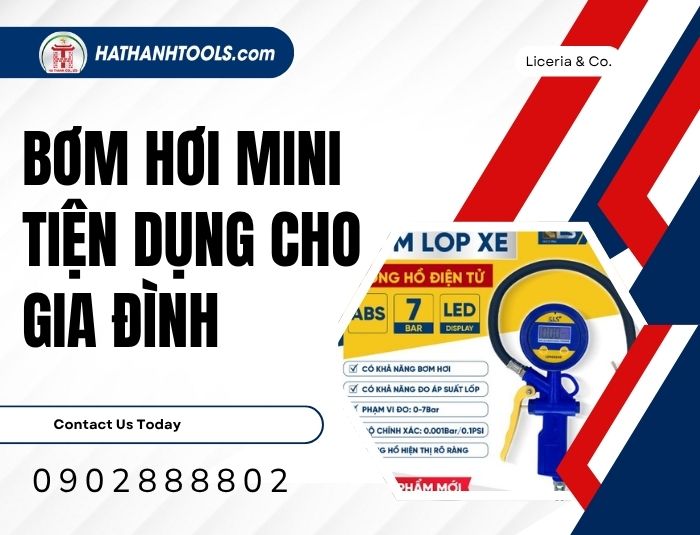 Bơm hơi mini tiện dụng cho gia đình – Giải pháp nhỏ gọn, hiệu quả lớn