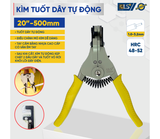 Kìm tuốt dây điện tự động LS+ 20 inch – 500 mm