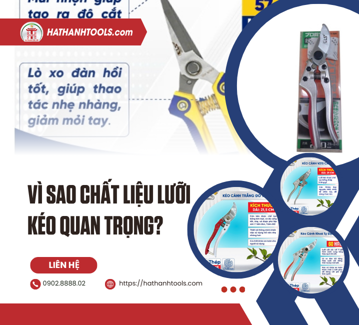 Vì Sao Chất Liệu Lưỡi Kéo Quan Trọng?