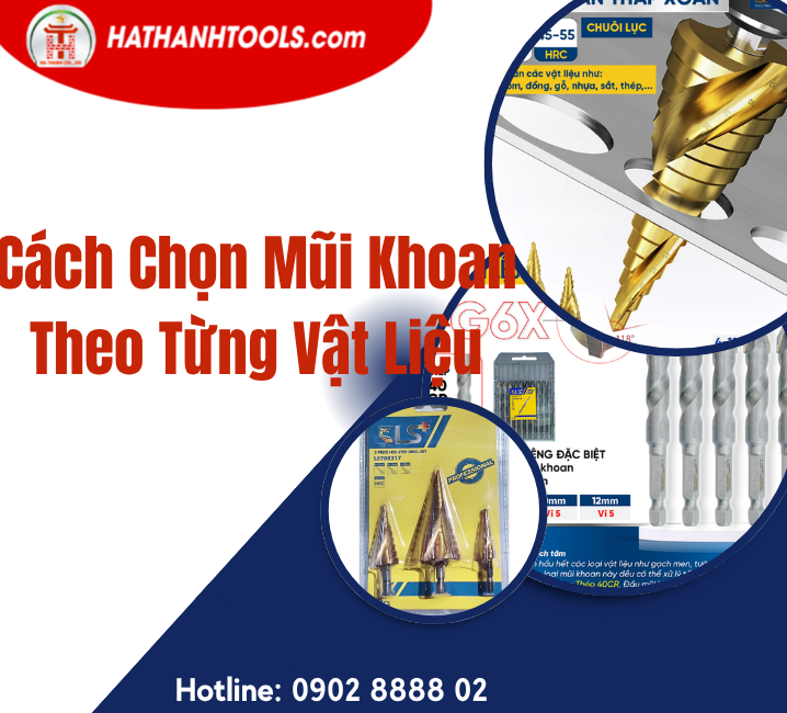 Cách Chọn Mũi Khoan Theo Từng Vật Liệu