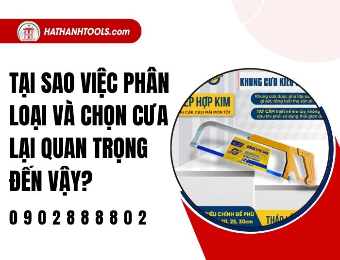 Tại sao việc phân loại và chọn cưa lại quan trọng đến vậy?