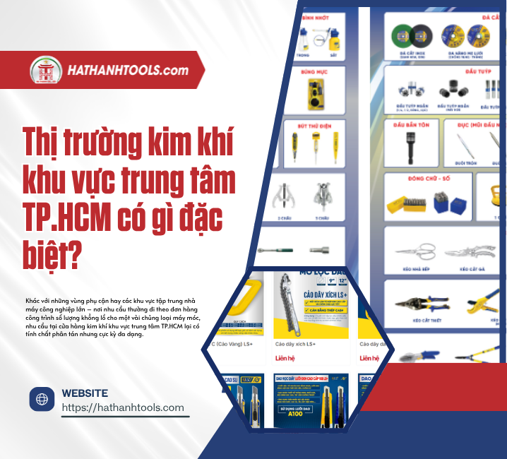 Thị trường kim khí khu vực trung tâm TP.HCM có gì đặc biệt?