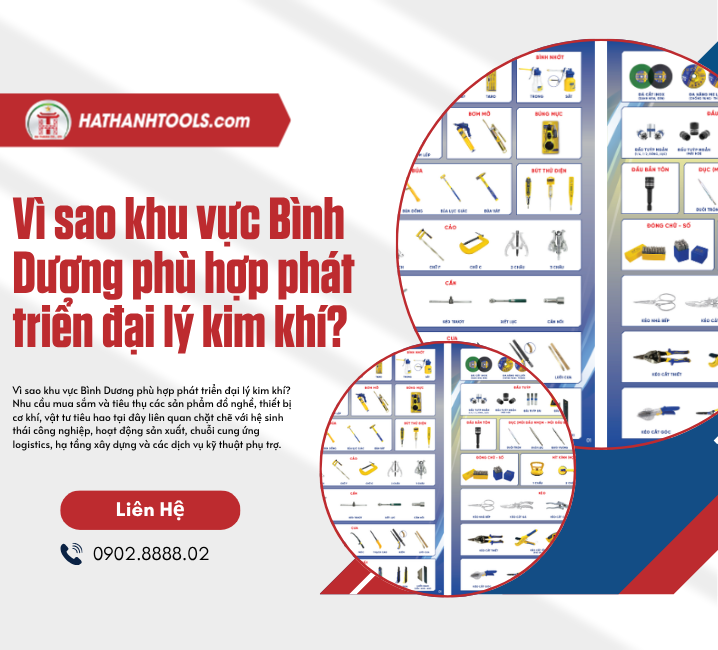 Vì sao khu vực Bình Dương phù hợp phát triển đại lý kim khí?