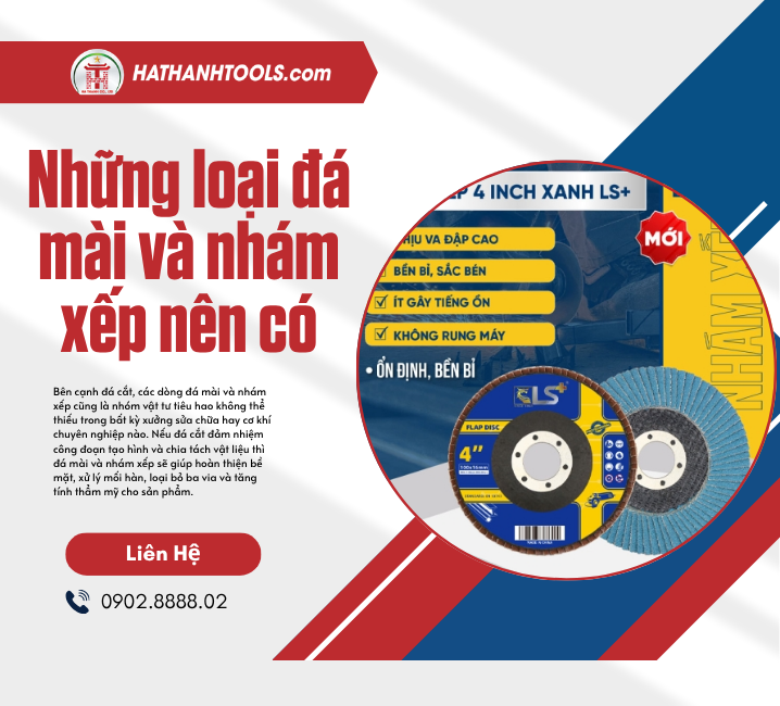 Những loại đá mài và nhám xếp nên có
