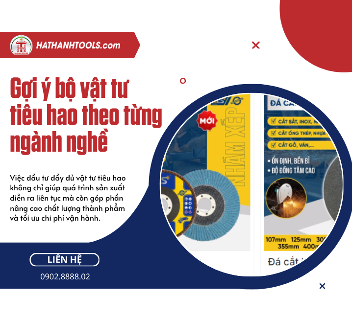 Gợi ý bộ vật tư tiêu hao theo từng ngành nghề