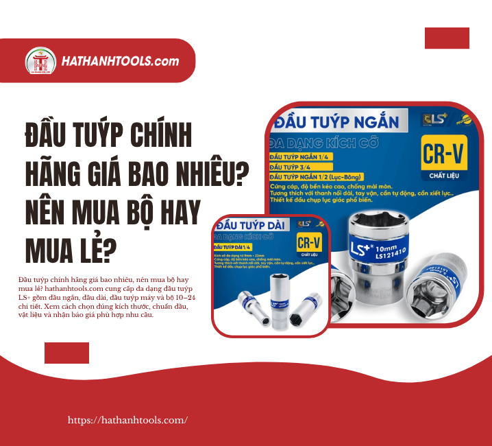 Đầu Tuýp Chính Hãng Giá Bao Nhiêu? Nên Mua Bộ Hay Mua Lẻ?