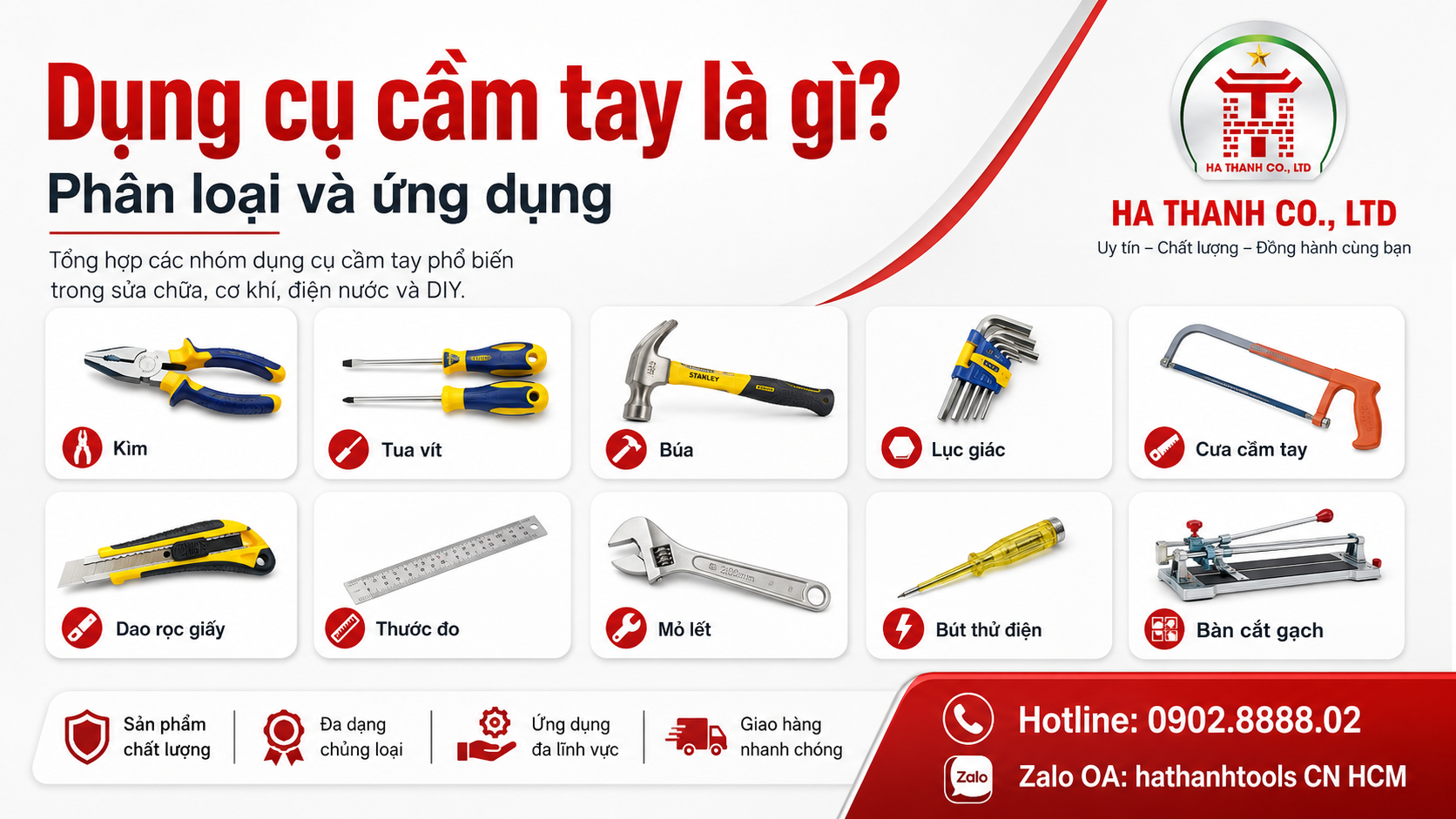 What are Hand Tools? Classification and Applications