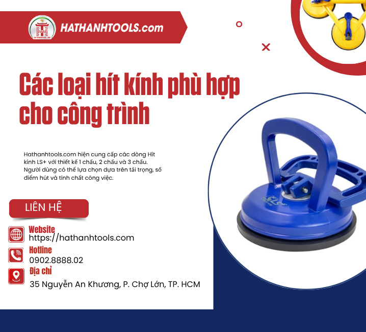 Các loại hít kính phù hợp cho công trình